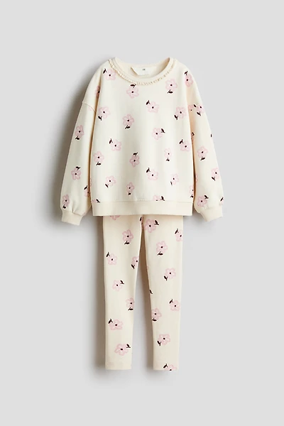 Ensemble 2 pièces en coton à motif