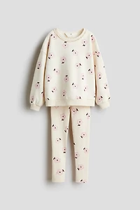 Ensemble 2 pièces en coton à motif