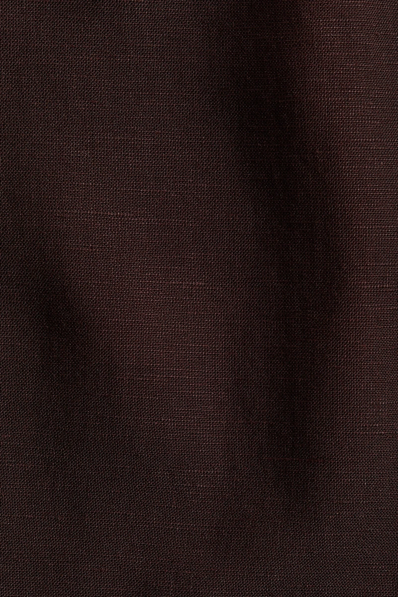 Linen-Blend Drawstring Pants