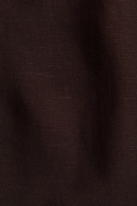 Linen-Blend Drawstring Pants