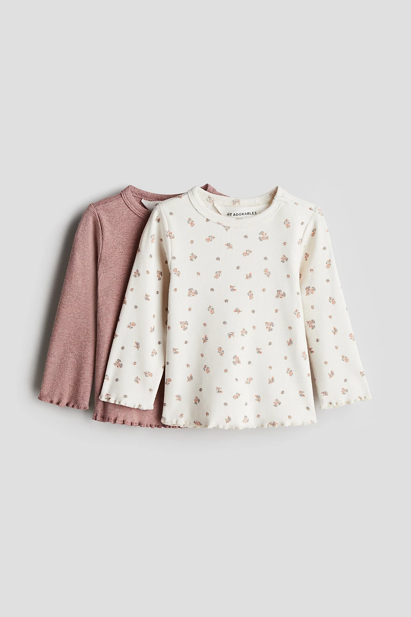 2-pack Ribbed Cotton Tops