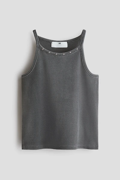 Ribbed Cotton Tank Top