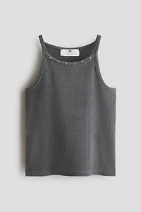 Ribbed Cotton Tank Top