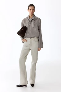 Oversized Blouse with Scarf