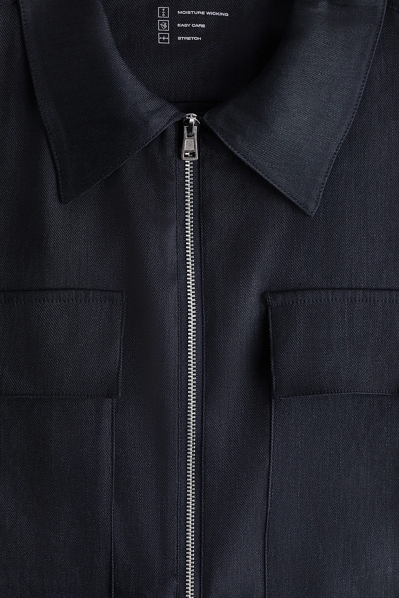 Easy Care Regular-Fit Linen-Blend Overshirt