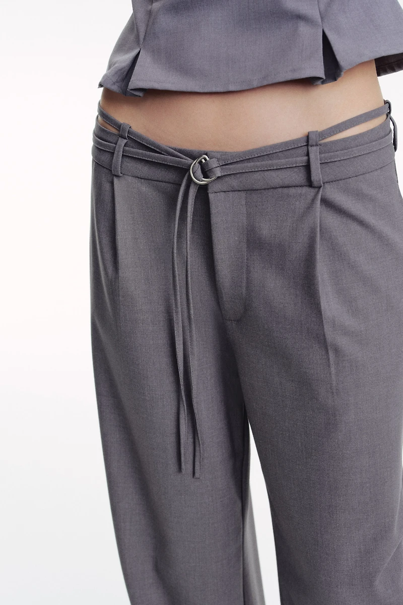 Belted Dress Pants