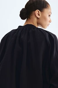 Balloon-Sleeved Modal Jacket