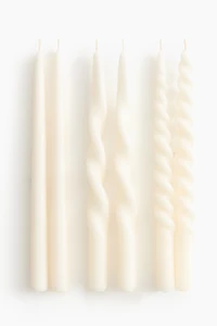 Lot de 6 bougies flambeau