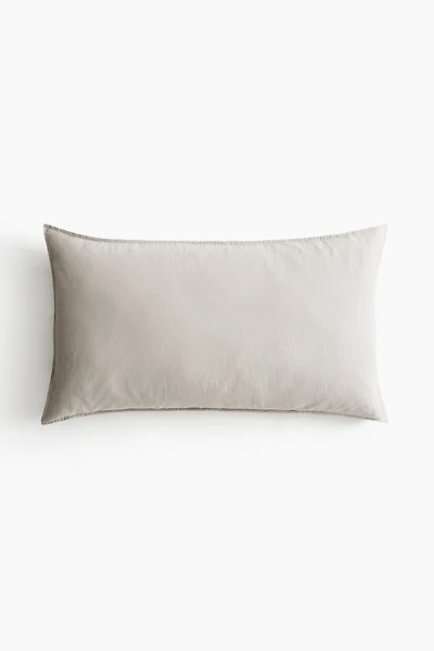 Washed Linen-blend Pillowcase