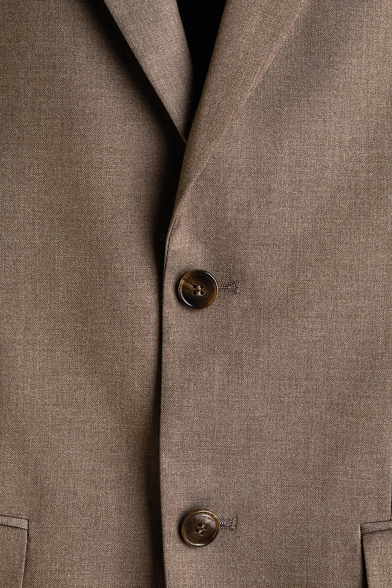Regular-Fit Single-Breasted Jacket