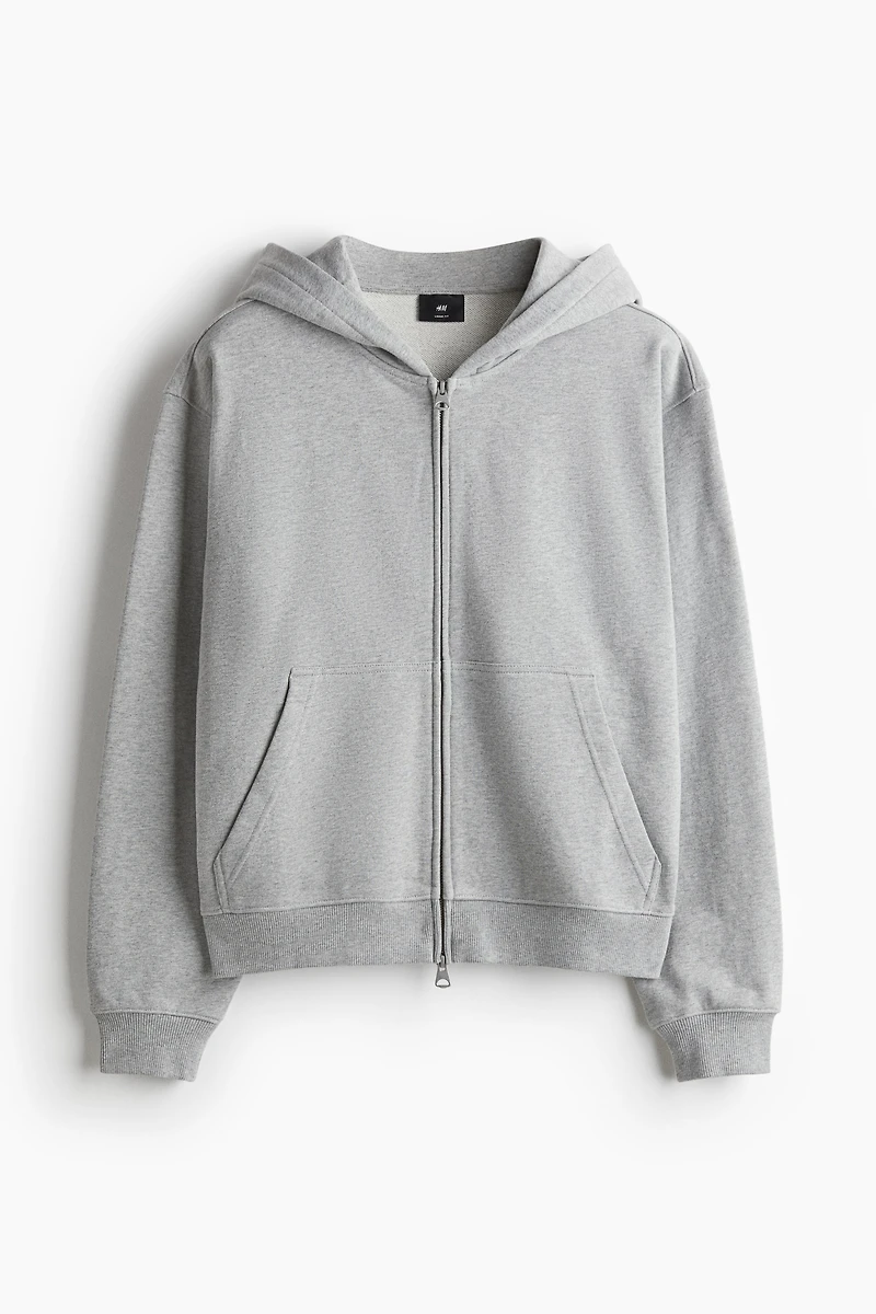Boxy Loose-Fit Hooded Jacket