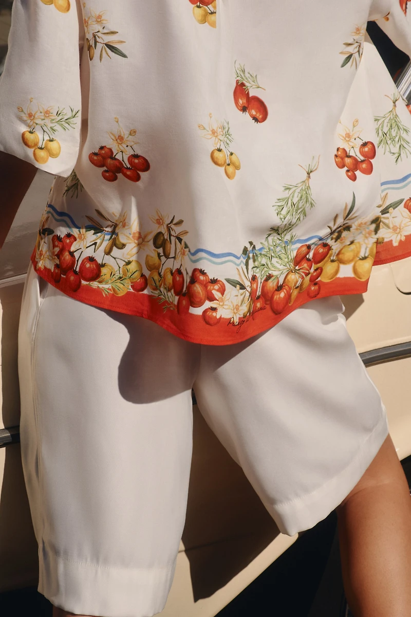 Oversized Linen-Blend Shirt