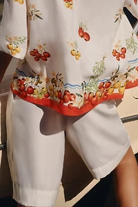 Oversized Linen-Blend Shirt