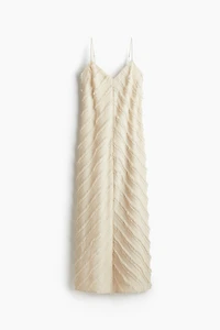 Flounce-Trimmed Strappy Dress