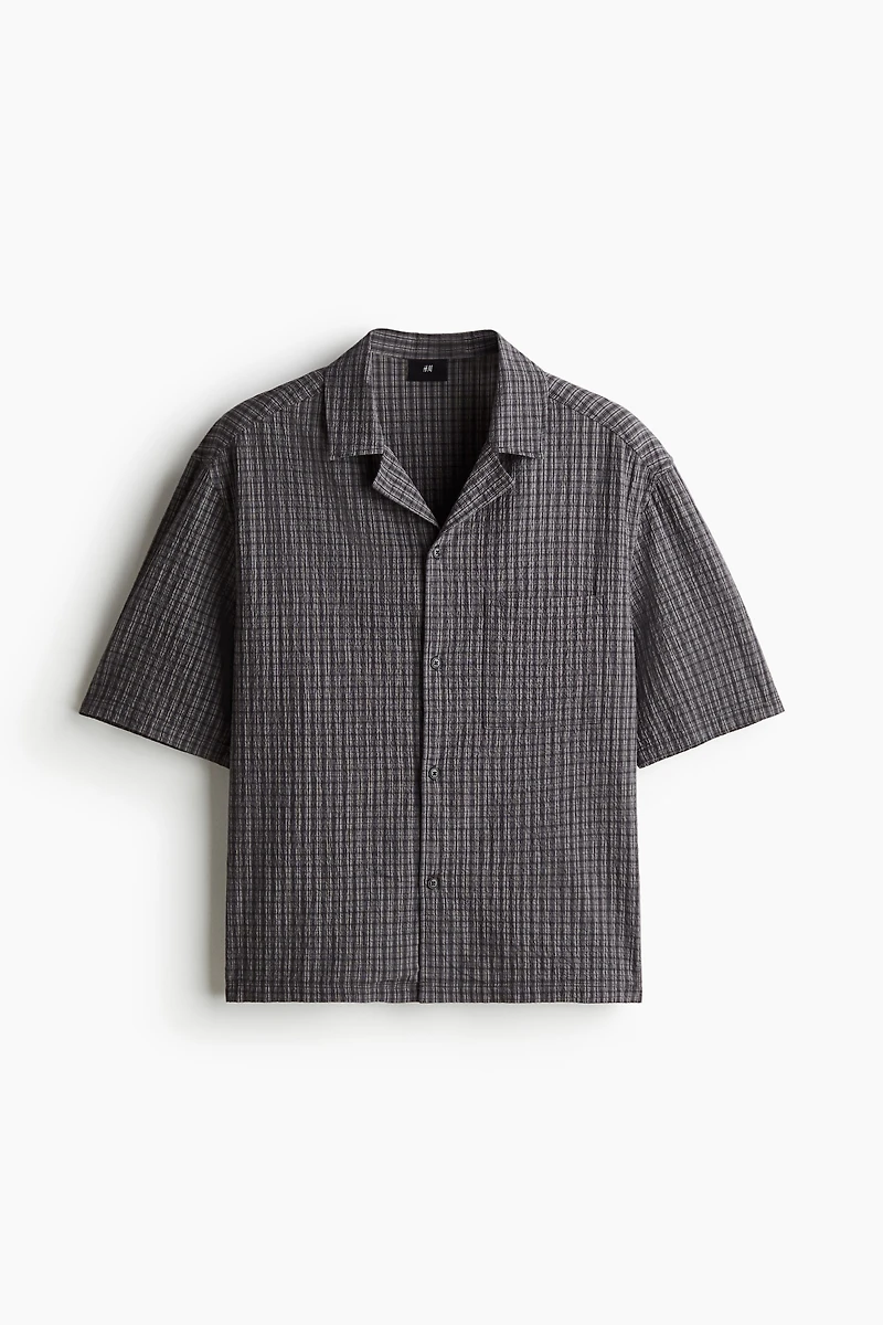 Loose-Fit Seersucker Resort Shirt