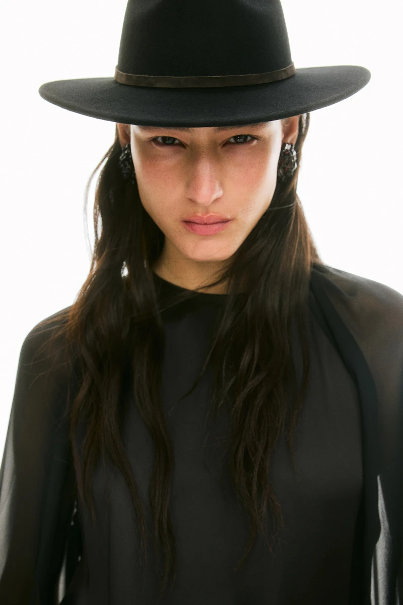 Open-Back Satin Blouse