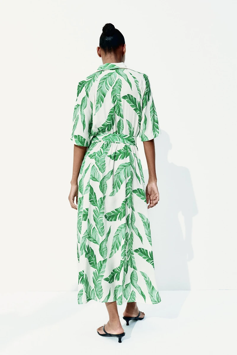 Tie-belt Shirt Dress