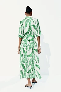 Tie-belt Shirt Dress