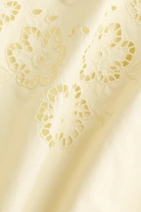 Cotton Top with Eyelet Embroidery