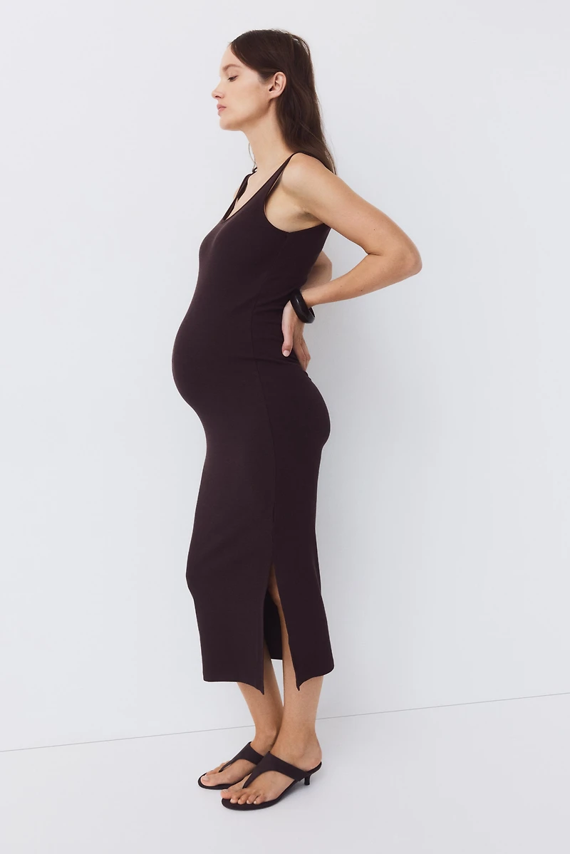 MAMA Ribbed Jersey Dress