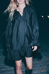 Ruffle-Trimmed Dress