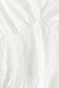 Smocked-Waist Blouse