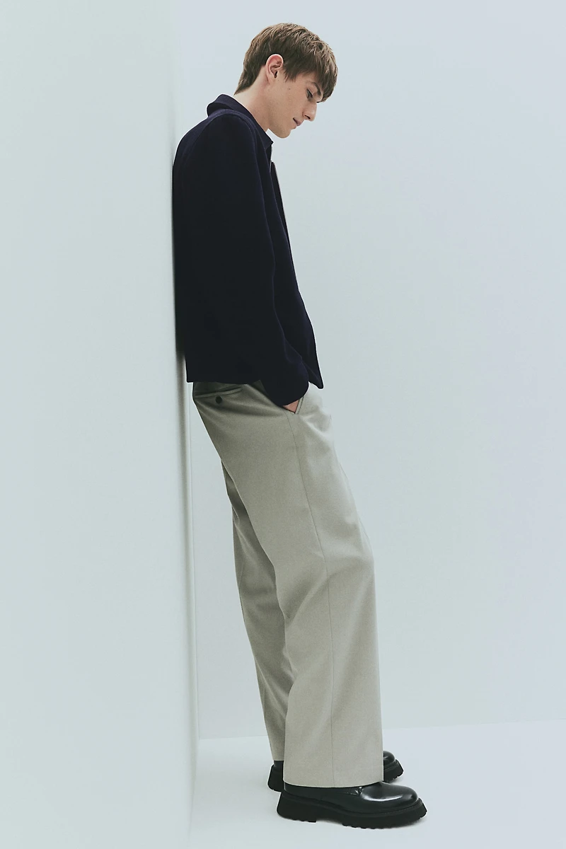 Regular Fit Wool-Blend Shacket