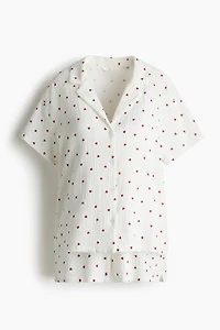Pyjama MAMA en mousseline de coton