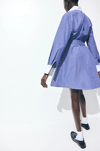 Tie-Belt Shirt Dress