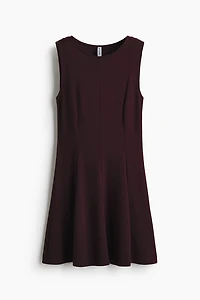 Ponte Dress with Flared Skirt