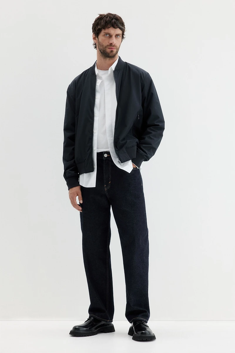 Regular-Fit Lightweight Bomber Jacket