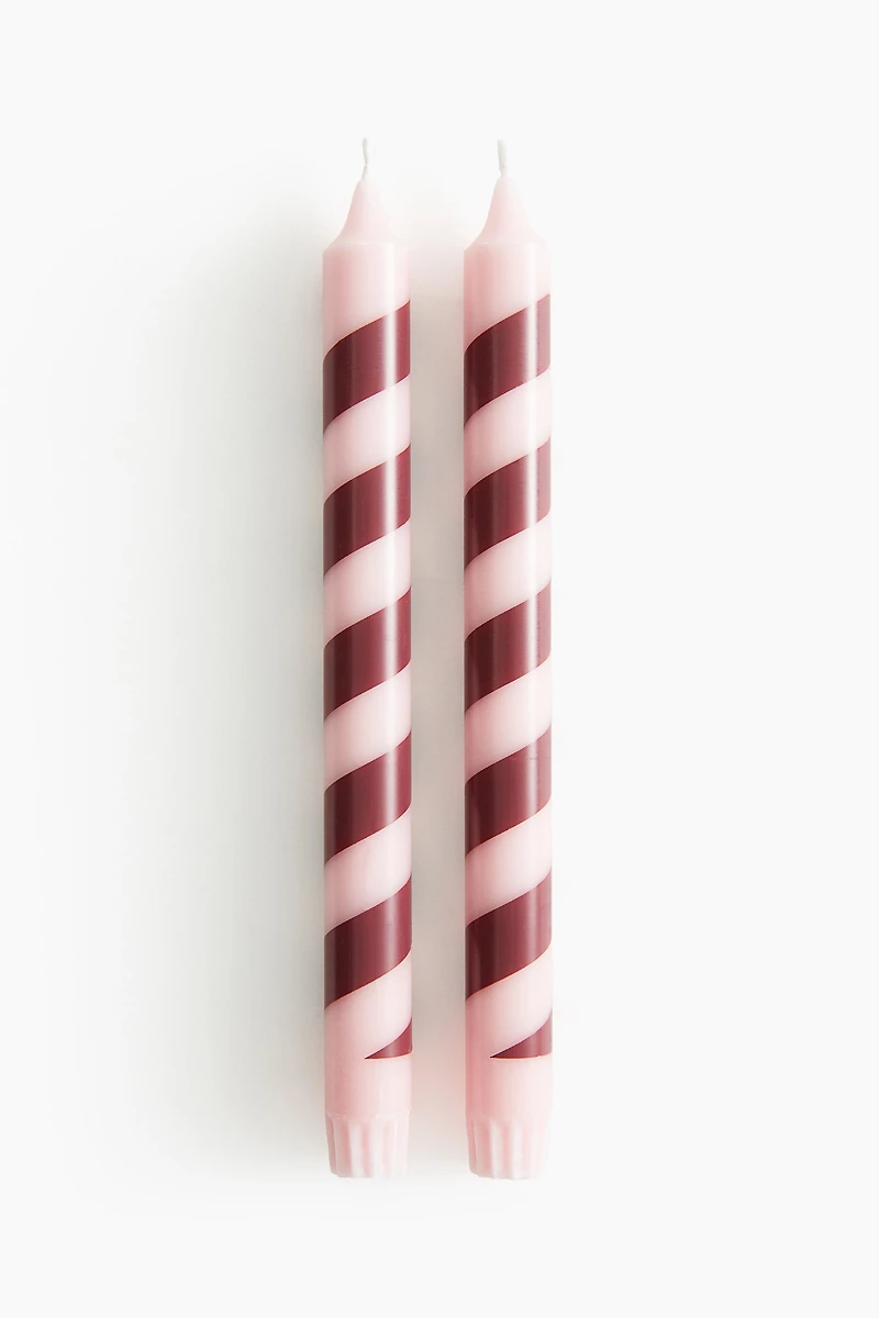 2-pack Candy Cane Candles