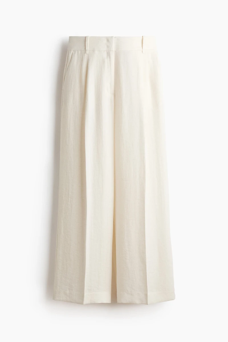 Wide-Leg Dress Pants