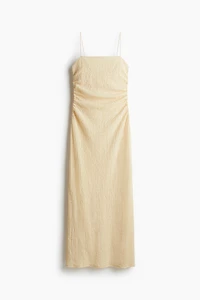 Robe texturée à bretelles fines