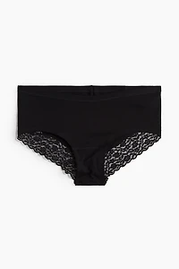 MAMA 5-pack Lace-trimmed Cotton Hipster Briefs