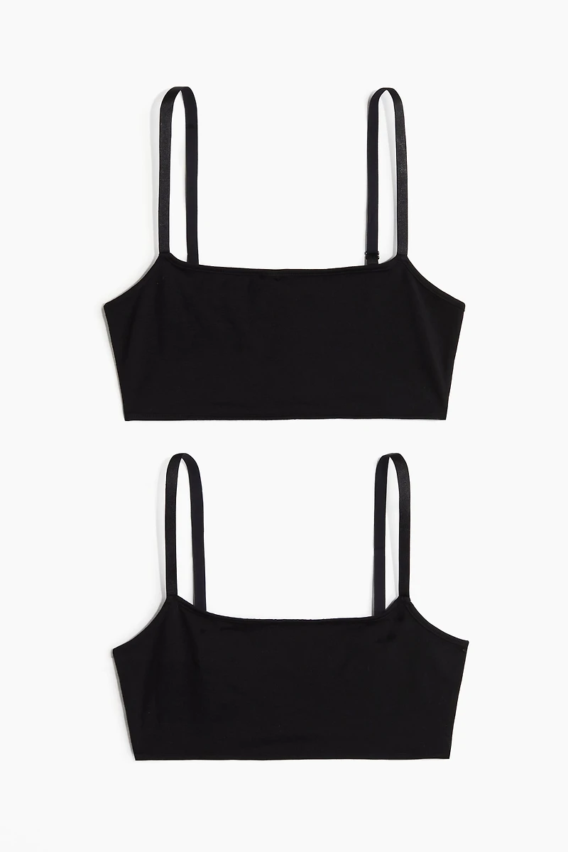 Lot de 2 soutiens-gorge non rembourrés en coton