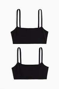 Lot de 2 soutiens-gorge non rembourrés en coton