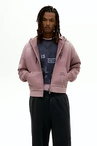 Oversized Fit Zip-through hoodie