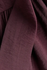 Tie-Detail Viscose-Blend Dress