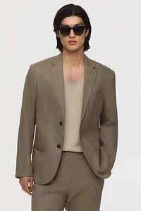 Slim-Fit Linen Jacket