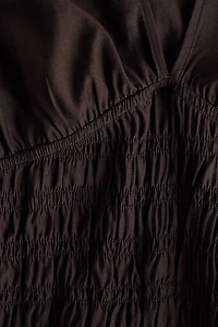 Smocked-Waist Blouse