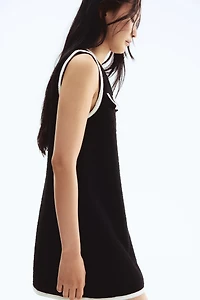 Robe trapèze en bouclé