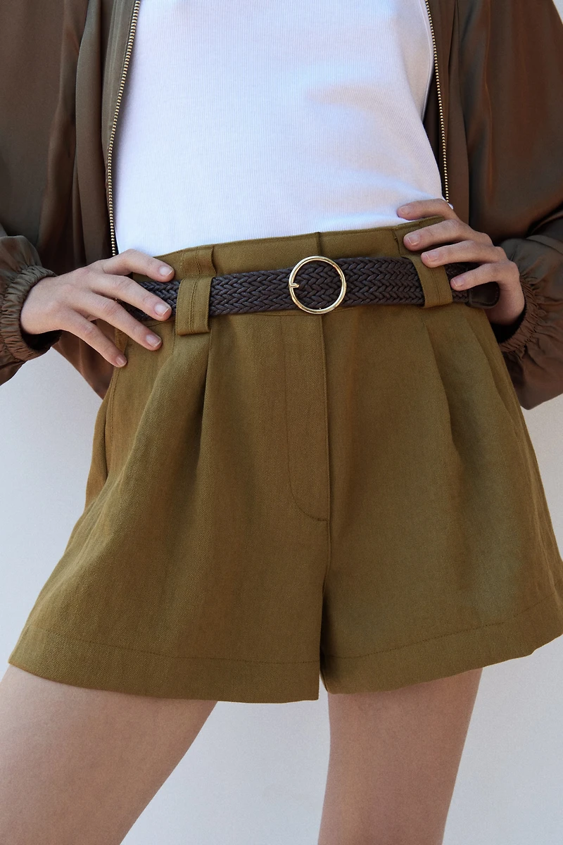 Dress Shorts with Belt