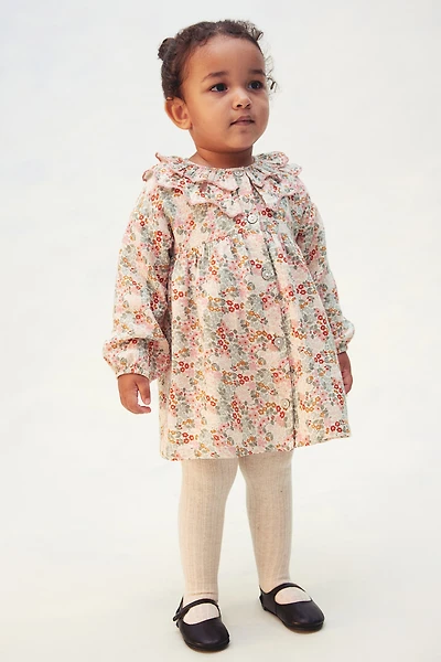 Cotton Dress with Collar