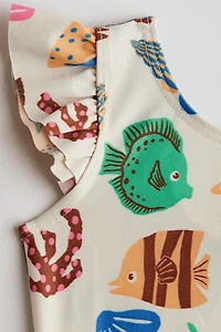 Costume de bain à volant
