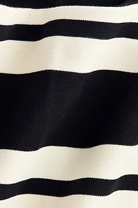Long-Sleeved Boat-Neck Top