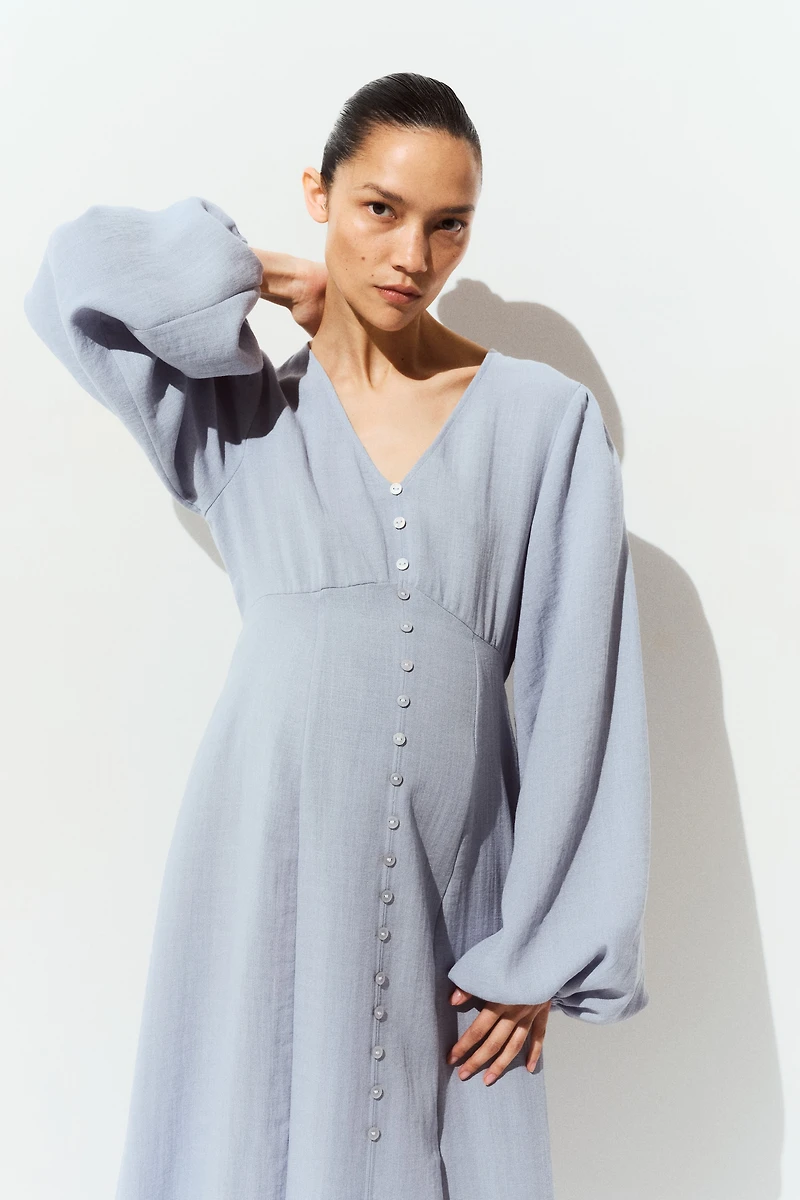 MAMA Button-Front Dress