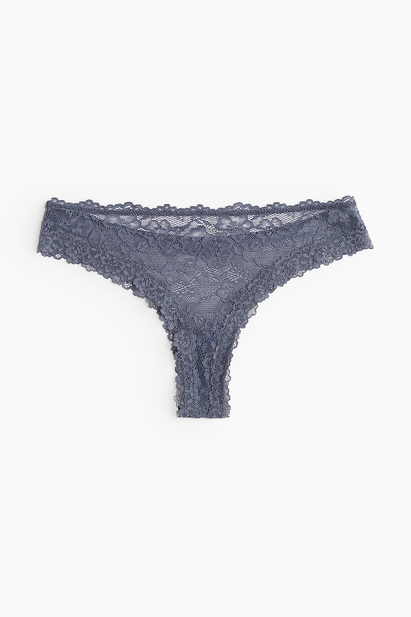 Lot de 5 culottes Brazilian en dentelle