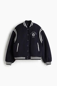 Blouson de baseball en molleton