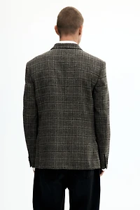 Regular-Fit Wool-Blend Double-Breasted Jacket